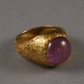 18kt Gold and Pink Star Sapphire Ring