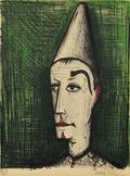Bernard Buffet French 19281999 The Clown with the Green Background