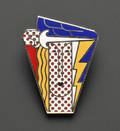 ArtistDesigned Pop Art Modern Head PendantBrooch Roy Lichtenstein