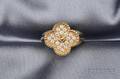 18kt Gold and Diamond Alhambra Ring Van Cleef  Arpels France
