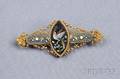 Antique 14kt Gold Micromosaic Brooch