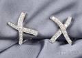 18kt White Gold and Diamond Earclips Paloma Picasso Tiffany  Co