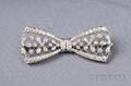 Edwardian Platinum and Diamond Bow Brooch TB Starr