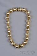 14kt Gold Bead Necklace