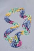 Multistrand Gemset Bead Necklace