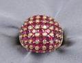 18kt Gold Ruby and Diamond Ring