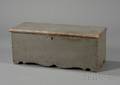 Small Graypainted SixBoard Chest