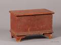 Miniature Redpainted SixBoard Chest