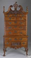 Philadelphia Chippendale walnut high chest ca 1775