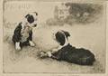 Morgan Dennis American 18921960 Lot of Two Dog Scenes A Bone of Contention