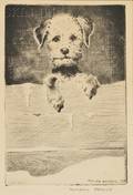 Lot of Two Dog Prints Morgan Dennis American 18921960 The Pup