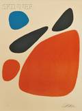 Alexander Calder American 18981976 Lot of Two Works La Croix sur le soleil