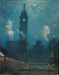 Arthur Clifton Goodwin American 18641929 Philadelphia City Hall at Night