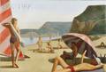 Patrick M Webb American 20th21st Century Bathers on the Beach