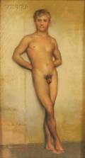Harper Pennington American 18551920 Portrait of a Young Man Nude