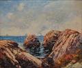 Philip Little American 18571942 Coastal ViewPossibly Swampscott Massachusetts