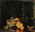 Elsie Caron Ives American 18641915 Still Life with Fruit and Decanter
