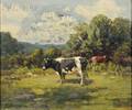 Elizabeth Foote Ferguson American 1884 1925 Cows in a Pasture
