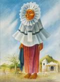 Miguel Covarrubias Mexican 19041957 Retrato de Mujer Tehuana