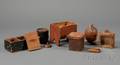 Thirteen Small Wooden Articles