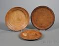 Three Small Turned Treen Trenchers