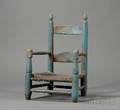 Bluepainted Slatback Childs Armchair