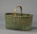 Painted Woven Splint Gathering Basket