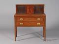 Federal Mahogany Inlaid Tambour Desk