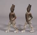 Pair of Cast Iron Hessian Soldier Andirons