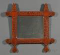 Chipcarved Tramp Art Mirror Frame