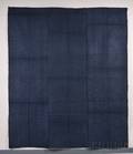 Glazed Indigo Wool CalamancoWhole Cloth Quilt