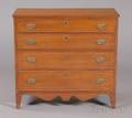 Federal Birch and Mahogany Veneer Inlaid Bureau