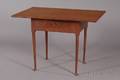 Redpainted Queen Anne Style Padfoot Tavern Table with Drawer