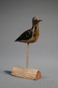 Carved and Painted Shorebird Decoy