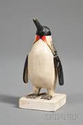 Small Carved and Painted Emperor Penguin Figure