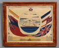 Woolwork Picture of a British Sailing Ship