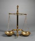 Brass Balance Scale by W  T Avery