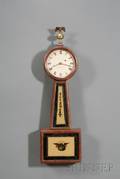 Mahogany Patent Timepiece or Banjo Clock by Aaron Willard Jr