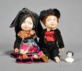 Pair of Hansi Dolls