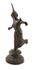 Sino Tibetan Bronze Dancing Figure Mid 20th C