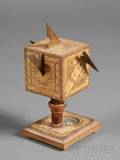 Wooden Polyhedral Sundial by D Beringer