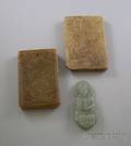 Three Carved Jade Pendants