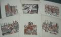 Irene Reno American 20th Century Lot of Six City Views from New York Portfolio