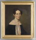 American oil on canvas portrait of Jane Crowley Stanley late 19th c