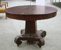 Small Empire Circular Mahogany Veneer Pedestalbase Breakfast Table