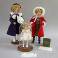 Three Modern Collector Shirley Temple Bisque Head Dolls