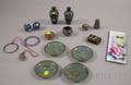 Approximately Fourteen Small Cloisonne Table and Decorative Items
