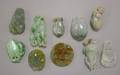 Ten Carved Jade Pendants and Other Items