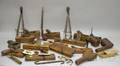 Group of Assorted Domestic and Country Tin Wood and Metal Items