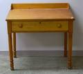 Country Pine Slanttop Schoolmasters Desk with Drawer